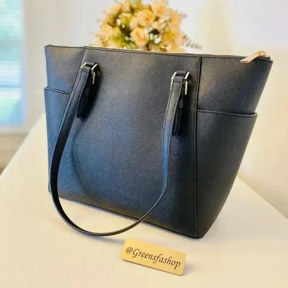 Michael Kors Charlotte Top Zip Tote shoulder bag black - Picture 4 of 10